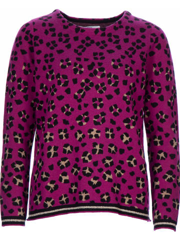 BRAX Pullover "Liz" in Lila/ Schwarz