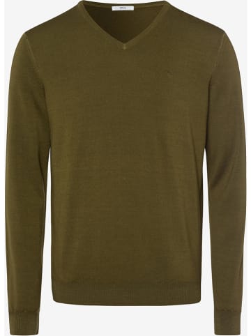 BRAX Sweter "Vico" w kolorze oliwkowym
