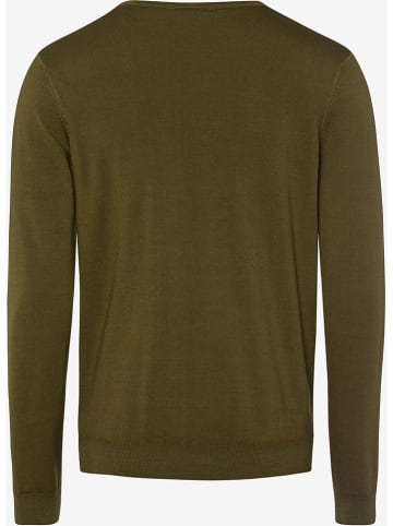BRAX Sweter "Vico" w kolorze oliwkowym