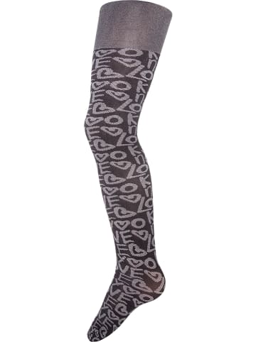 ewers 2-delige set: maillots "Love" lichtgrijs/donkergrijs