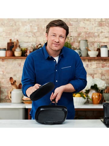 Tefal Grillpers "Jamie Oliver" zwart - (L)22 x (B)22 cm