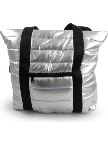 nuvola Schoudertas "Apolo Tote Bag" zilverkleurig - (B)15 x (H)15 x (D)6,5 cm