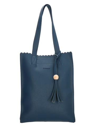 Charm Shopper bag w kolorze granatowym - 30 x 40 x 10 cm