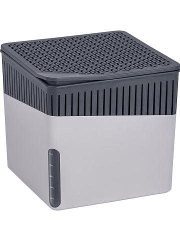 Wenko Luftentfeuchter "Cube" in Grau - (B)16,5 x (H)15,7 x (T)16,5 cm