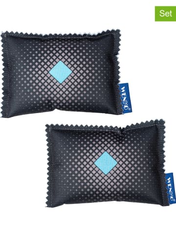 Wenko 2-delige set: auto-luchtontvochtigers zwart - (B)9 cm - elk 120 g