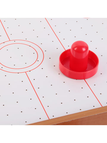 The Home Deco Kids Mini hokej stołowy w kolorze biało-czerwonym - 56 x 10 x 30,5 cm