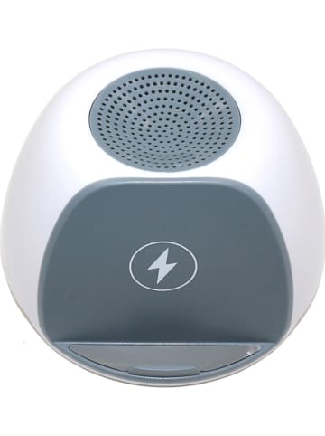 SmartCase Induktions-Bluetooth-Lautsprecher in Weiß/ Grau