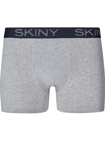 Skiny 2er-Set: Boxershorts in Dunkelblau/ Grau
