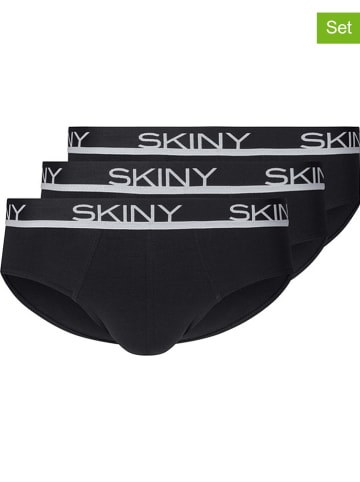 Skiny 3er-Set: Slips in Schwarz