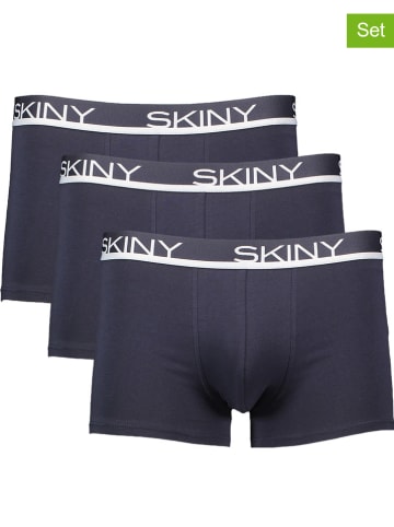 Skiny 3-delige set: boxershorts donkerblauw