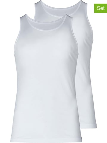 Skiny 2-delige set: onderhemden wit