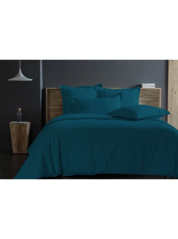 Soft by Perle de Coton Perkal dekbedovertrek petrol