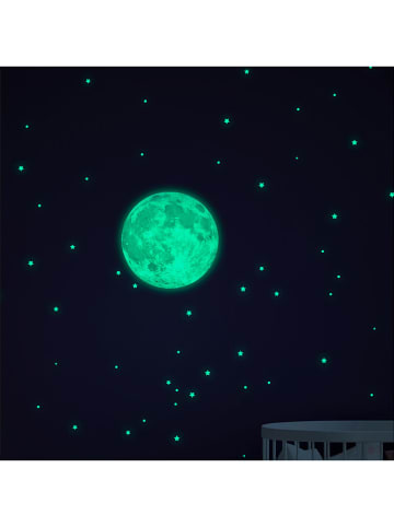 Ambiance Wandsticker "Glow in the Dark - Moon and Stars"