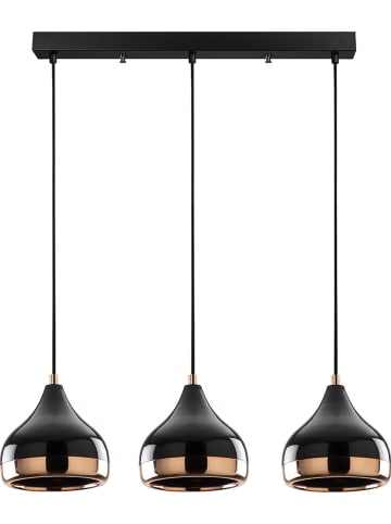 Opviq Hängeleuchte "Yildo" in Schwarz/ Kupfer - (B)67 x (T)17 cm