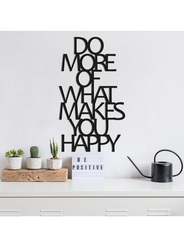 ABERTO DESIGN Dekoracja ścienna "Do More Of What Makes You Happy" - 41 x 70 cm