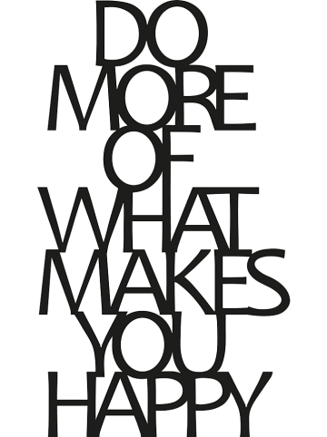 ABERTO DESIGN Dekoracja ścienna "Do More Of What Makes You Happy" - 41 x 70 cm
