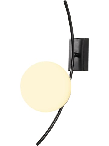 Opviq Wandlamp "Hilal" wit/zwart - (B)15 x (H)44 cm