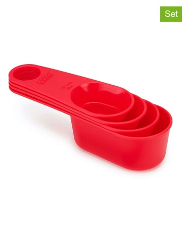 JosephJoseph 4-delige set: maatlepels rood