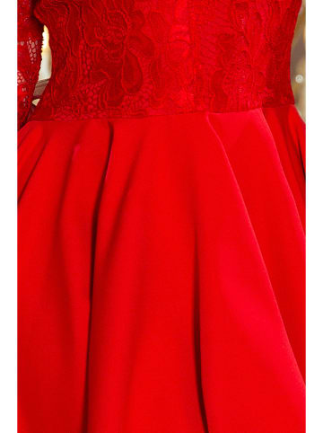 numoco Sukienka w kolorze czerwonym