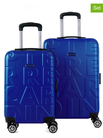 Pierre Cardin 2tlg. Hardcase-Trolleyset in Blau