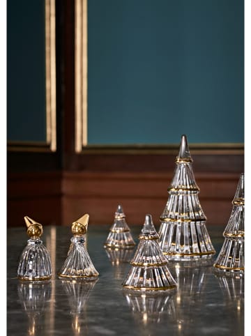Holme Gaard Dekoobjekt "Fairytales - Weihnachtsbaum" in Transparent/ Gold - (H)19 x Ø 10 cm