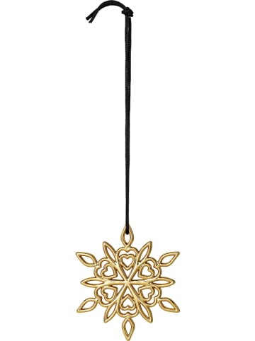 Rosendahl Decoratieve hanger "IJsbloem" goudkleurig - (H)7 cm