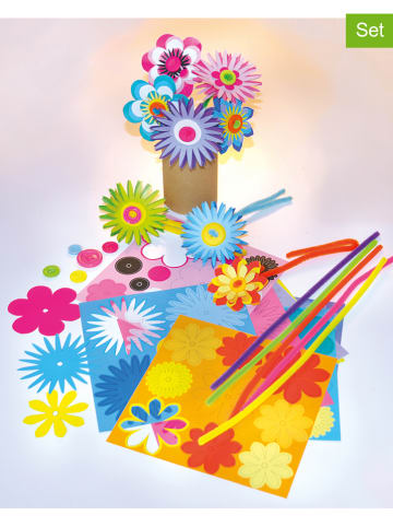 Playbox 56-delige knutselset "Papieren bloemen" meerkleurig