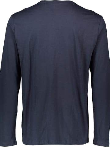 Schiesser Pyjama-Oberteil in Dunkelblau