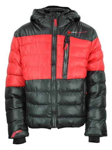 Peak Mountain Winterjacke "Ecaptin" in Schwarz/ Rot