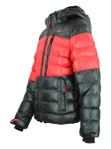 Peak Mountain Winterjacke "Ecaptin" in Schwarz/ Rot