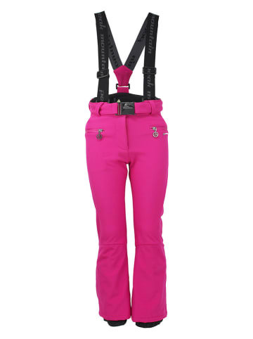 Peak Mountain Softshellowe spodnie narciarskie w kolorze różowym
