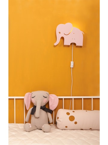 roommate Lampa ścienna "Elephant" w kolorze jasnoróżowym - 33 x 29 cm