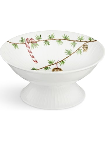 Kähler Servierschale "Hammershøi" in Weiß/ Grün - Ø 16 cm