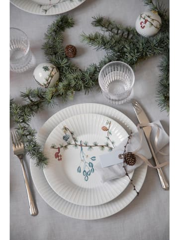 Kähler Talerz śniadaniowy "Hammershøi" w kolorze biało-zielonym - Ø 19 cm