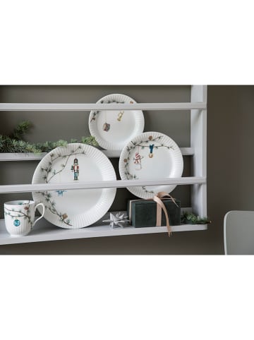 Kähler Talerz obiadowy "Hammershøi" w kolorze biało-zielonym - Ø 27 cm