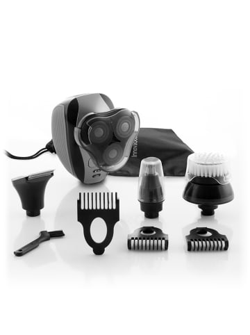 InnovaGoods Scheerapparaat met accessoires zwart - (B)8 x (D)7,1 cm