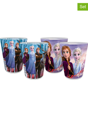 Disney Frozen 4er-Set: Trinkbecher "Eiskönigin 2" in Bunt - 300 ml