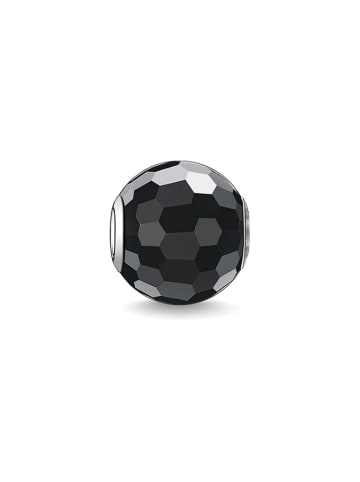 Thomas Sabo Srebrny charms z obsydianem