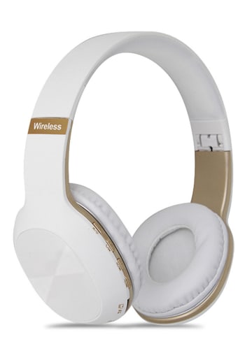 SWEET ACCESS Bluetooth-On-Ear-Kopfhörer in Weiß/ Gold