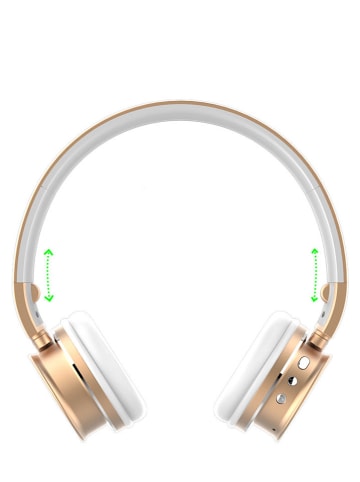 SWEET ACCESS Słuchawki Bluetooth On-Ear w kolorze złoto-białym