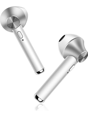 SWEET ACCESS Słuchawki bezprzewodowe Bluetooth In-Ear w kolorze białym ze wzorem