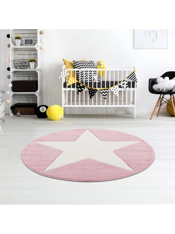 Kids love rugs Dywan "Shootingstar" w kolorze jasnoróżowo-białym