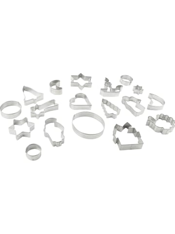 Zenker 19-delige set: uisteekvormpjes rood/zilverkleurig