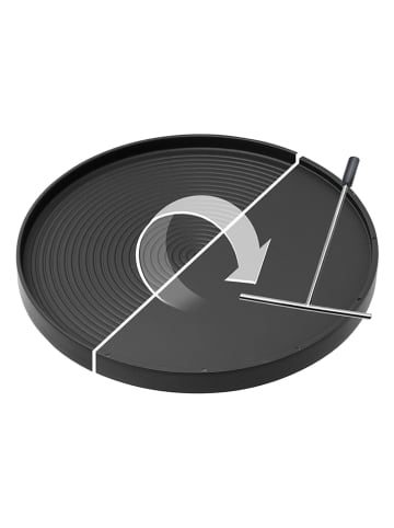 Stöckli Kastanje grillplaat zwart - Ø 24 cm