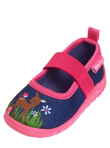 Playshoes Pantoffels donkerblauw