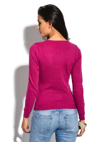 William de Faye Pullover in Fuchsia