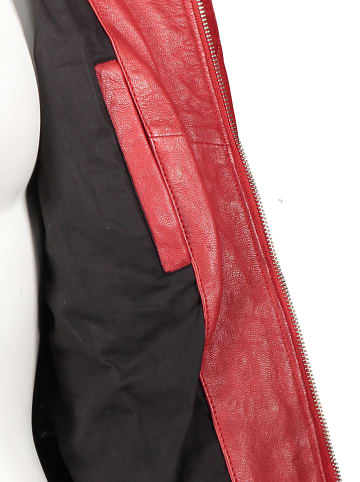 7eleven Lederjacke "Elly" in Rot