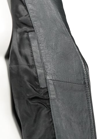 7eleven Lederjacke "Muzino" in Dunkelblau