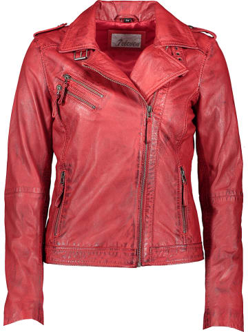 7eleven Lederjacke "Muzino" in Rot