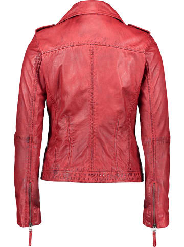 7eleven Lederjacke "Muzino" in Rot